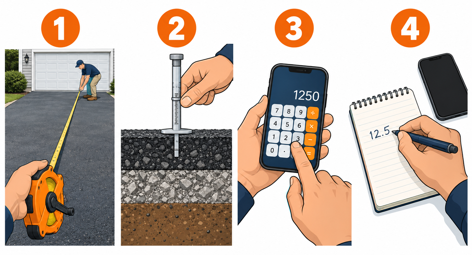How to measure and calculate asphalt tonnage in four steps
