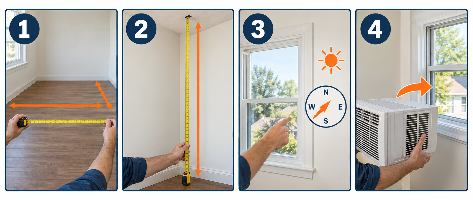 How to measure a room and choose an AC unit in four steps