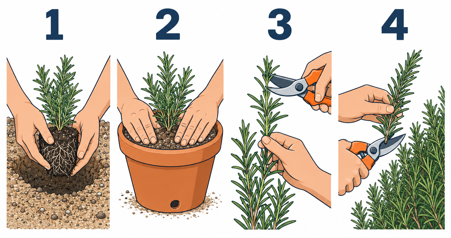 How to grow rosemary in four key steps