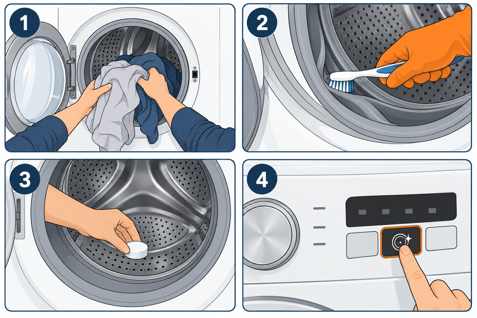 How to clean a washer with Affresh in four steps