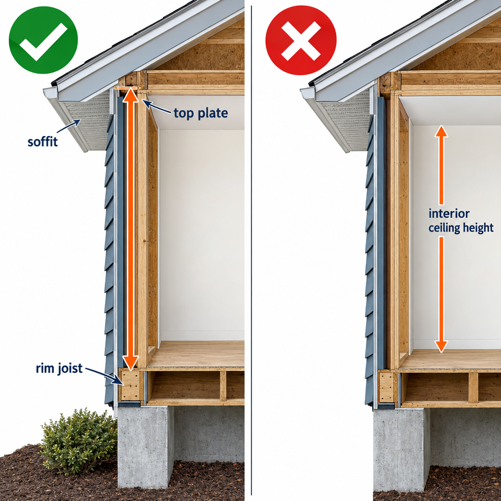 Right vs wrong ways to measure exterior wall height for siding