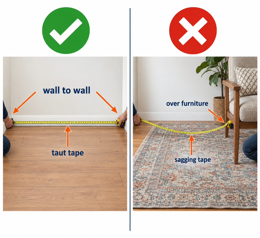 Right vs wrong ways to measure a room for square footage