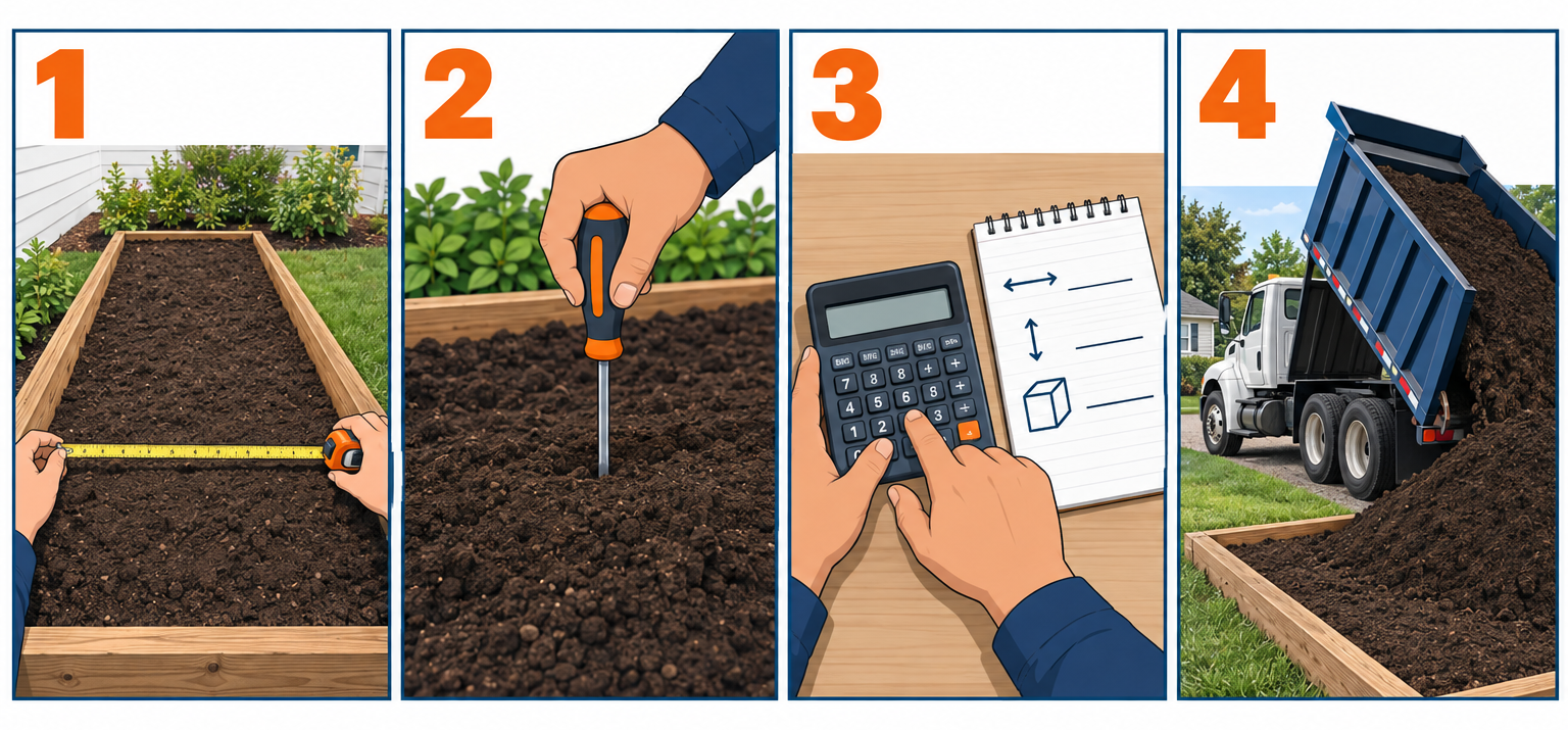 How to measure and order topsoil in four steps